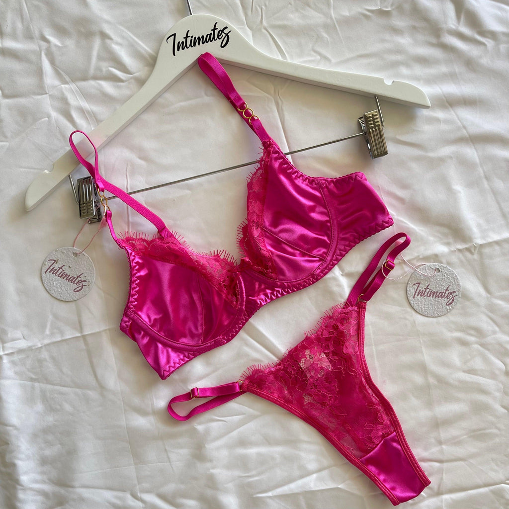 Barbie Pink Satin Lingerie Set