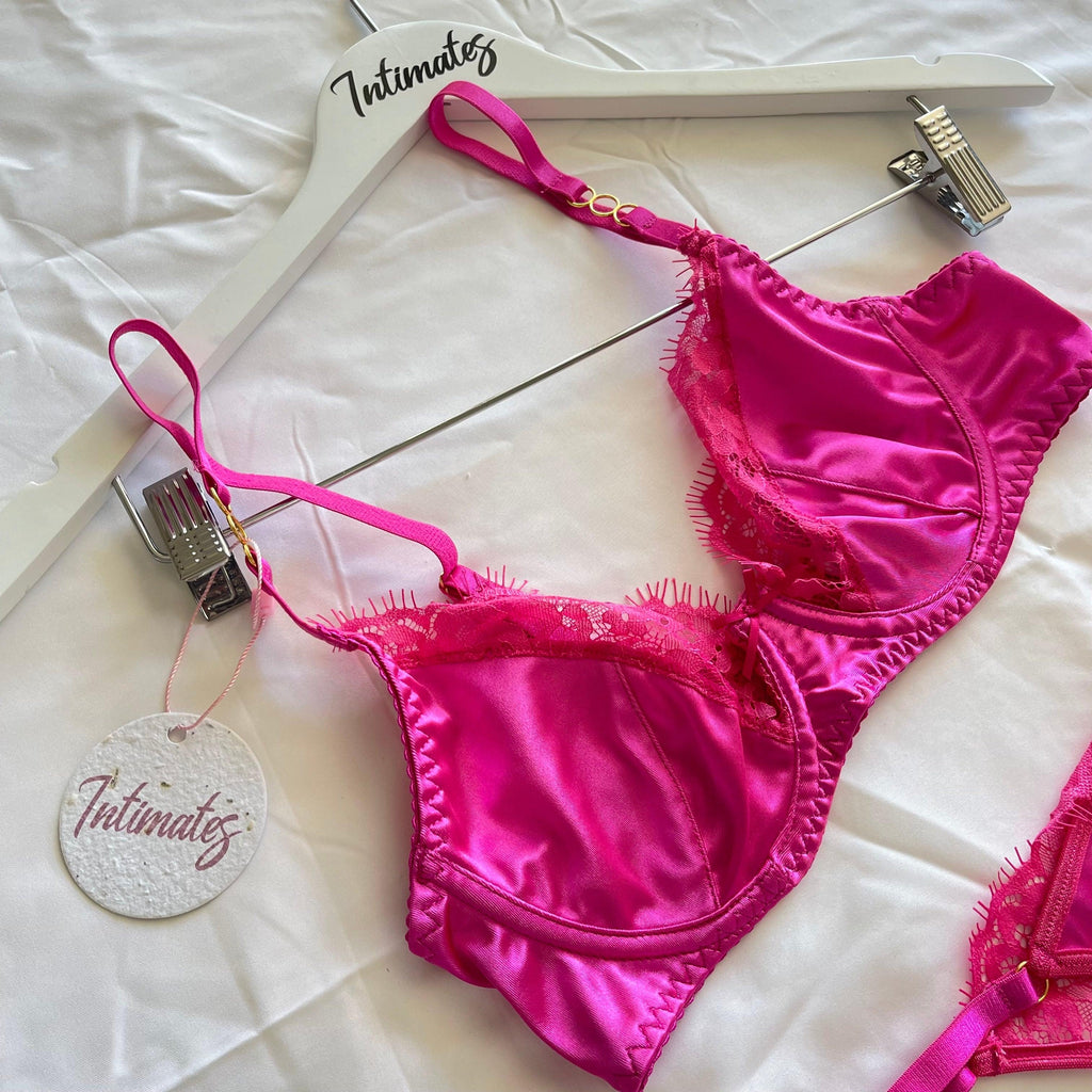 Barbie Pink Satin Lingerie Set