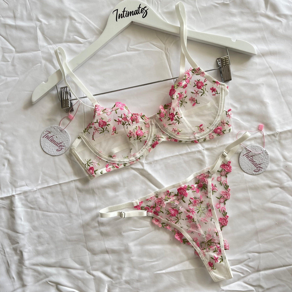 Frankie Embroidery Lingerie Set