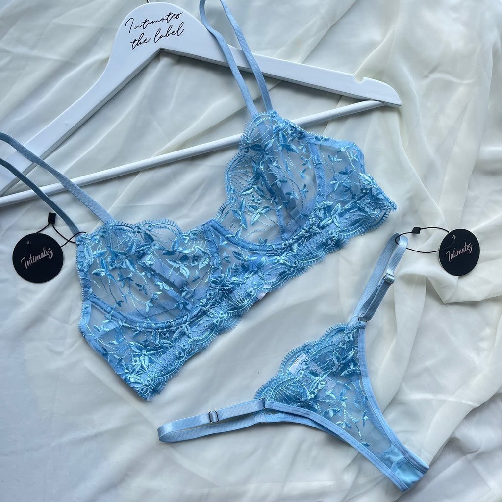 Gilli Luxury Pink Embroidery Lingerie Set – Intimates the label