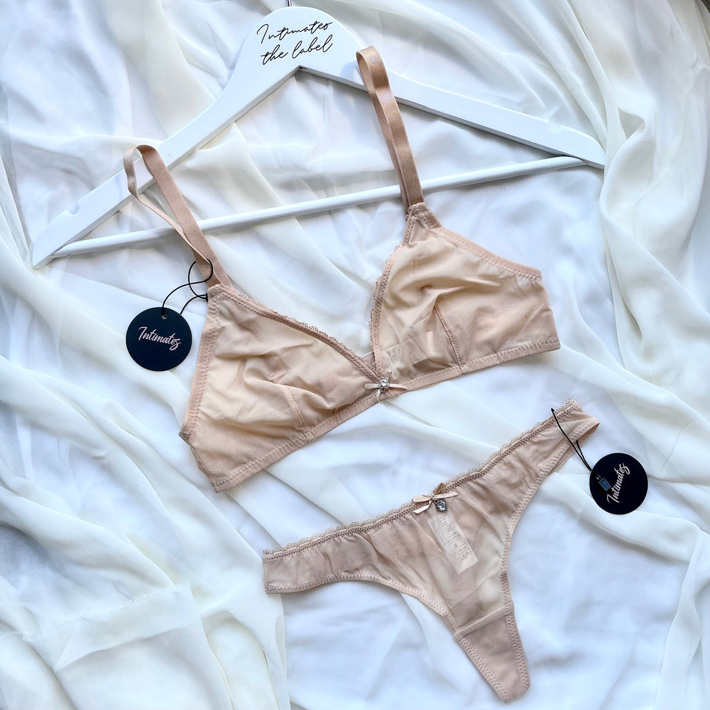 L’amore Bralette Set - S / Nude - Lingerie Set