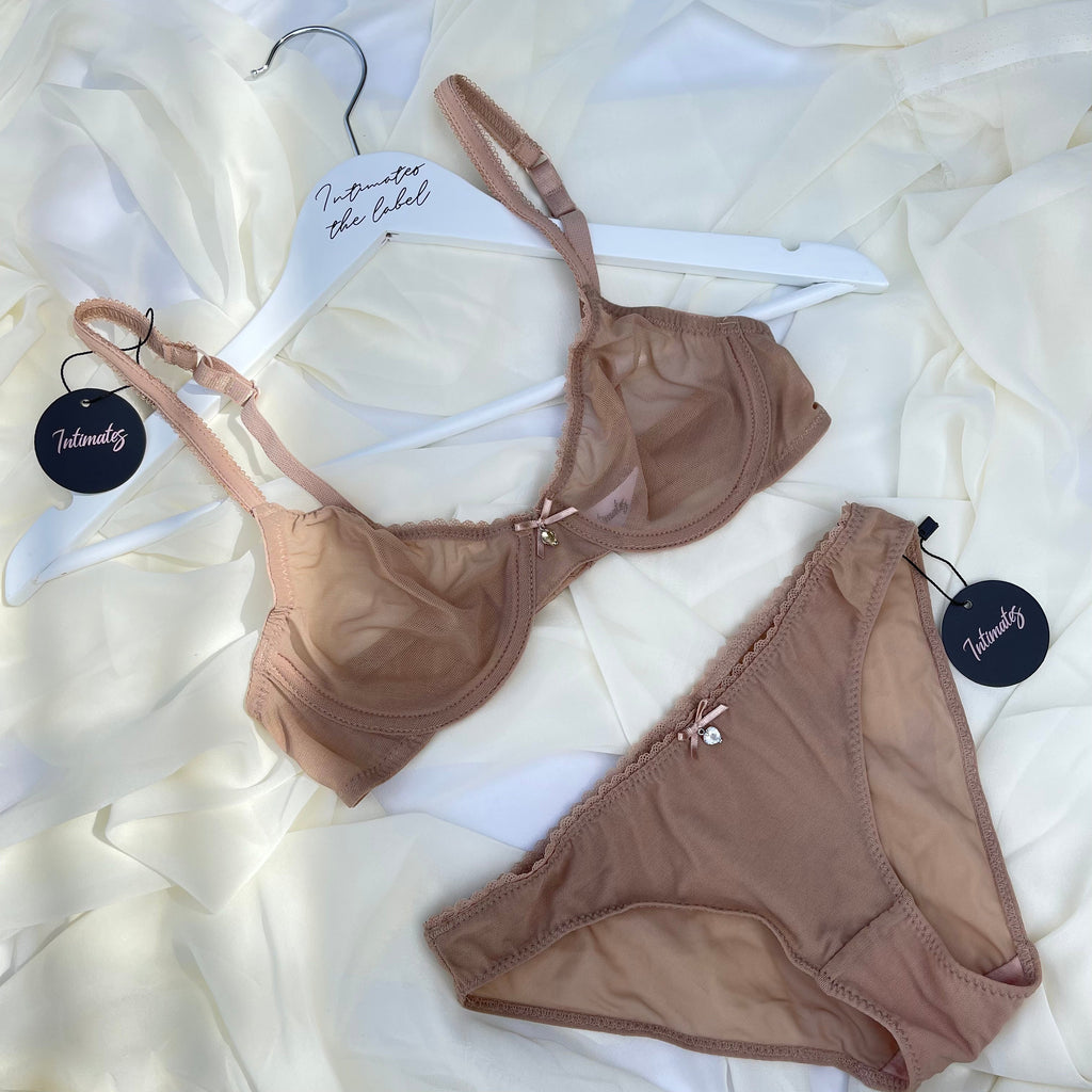 L’amour Nude- Classic Lingerie Set - 10 B - Lingerie Set