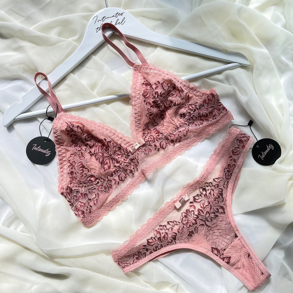 Lala Lace Bralette Set - S - Lingerie Set