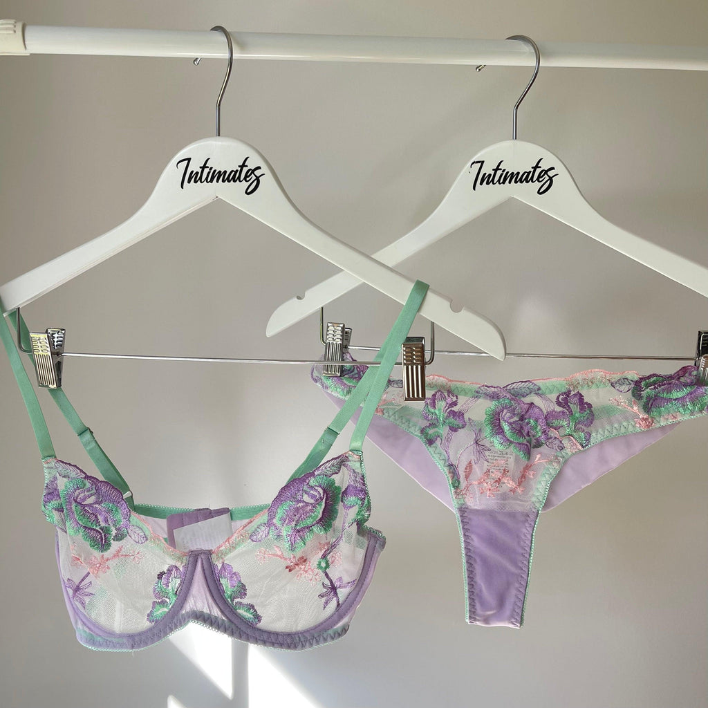 Lilac Embroidery Intimate Set